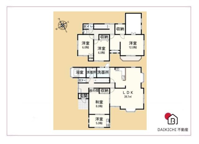 【間取り】 | 小川町東小川1丁目　中古戸建
