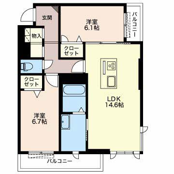 【間取り】 | ロワール公文