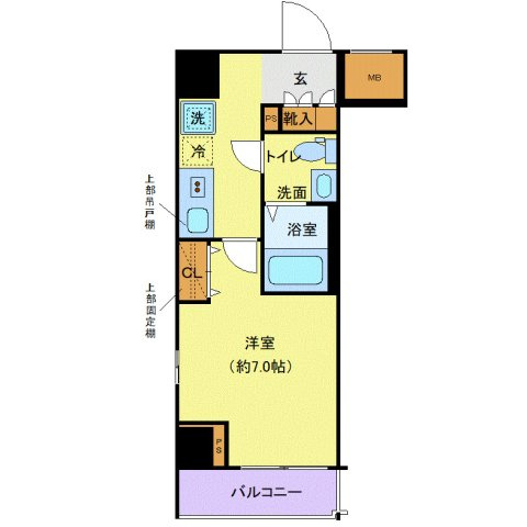 クレヴィスタ蒲田の間取り
