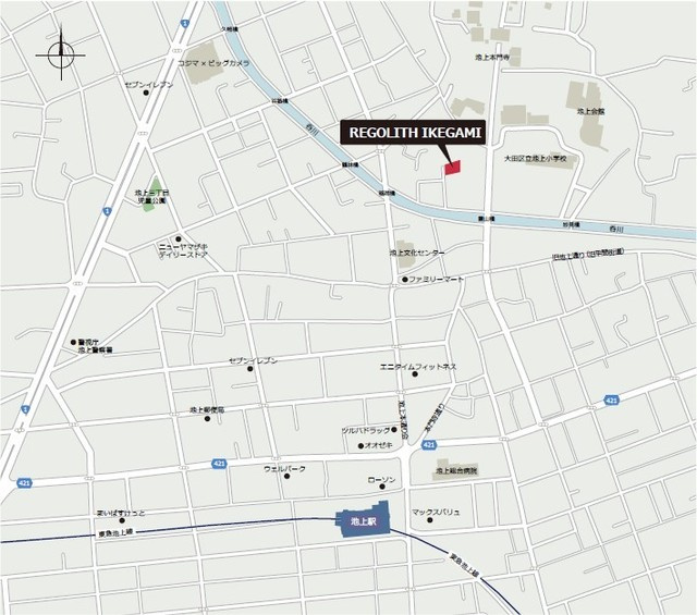 ＲＥＧＯＬＩＴＨ　ＩＫＥＧＡＭＩの地図