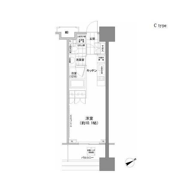 パークハビオ西新宿の間取り