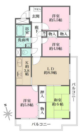 藤和シティコープ東寺尾の間取り