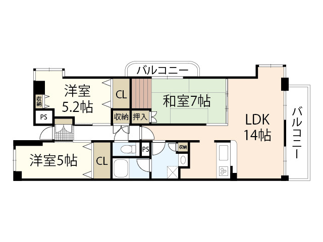 【間取り】 | クレストコート門田