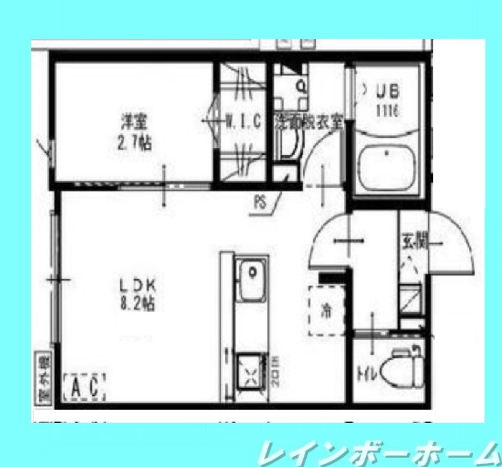＼＼【LINE連絡可】接客・申込・契約すべてオンライン完結可／／の間取り