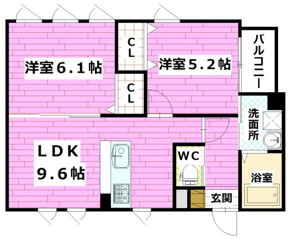 三迫APARTMENTの間取り