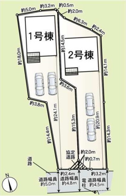 【区画図】 | 葵区北第7　新築戸建　2号棟