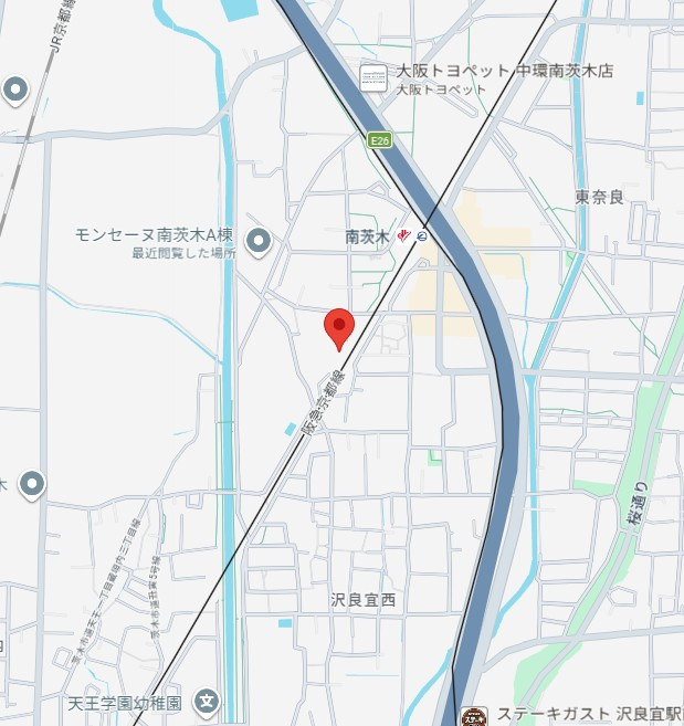 ロイス南茨木の地図