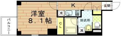 アスヴェル京都二条駅前の間取り