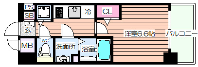 【間取り】 | プレサンス梅田北オール