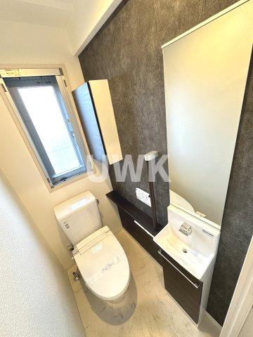 名古屋市西区名駅３丁目の賃貸マンションのトイレ