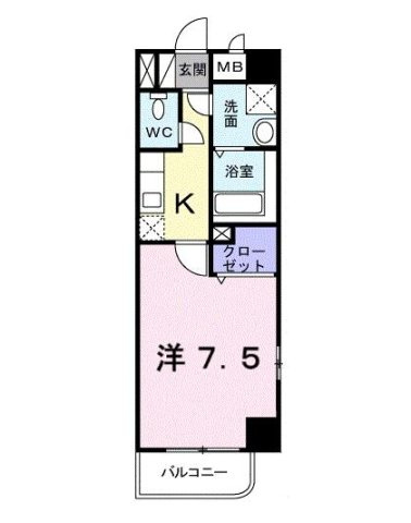 パールドゥＮ　府中の間取り