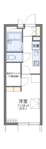 レオパレスグリーンの間取り|代表的な間取のため実際の間取とは異なる場合があります