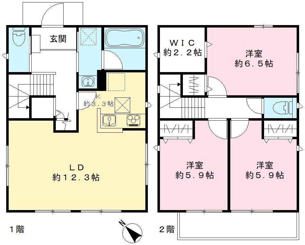 府中市四谷３丁目戸建の間取り