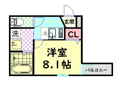 【間取り】 | フジパレス堺鳳中Ⅵ番館