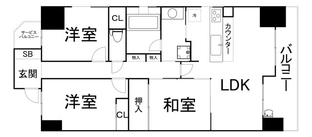 【間取り】 | レジディア都島Ⅰ