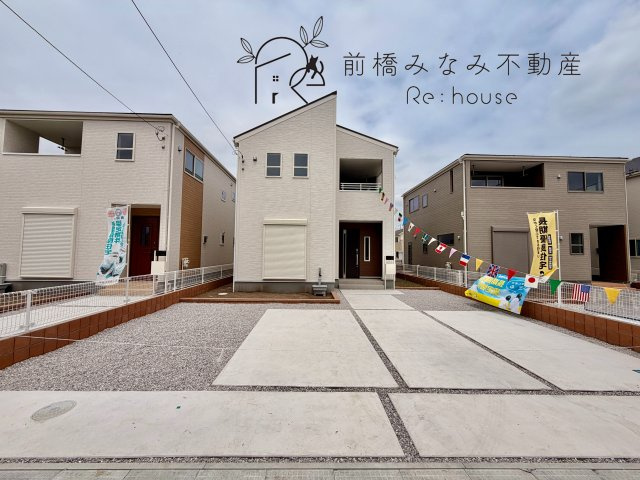 【新築】高崎市新町第８　２号棟(全９棟)　リーブルガーデン　新築建売分譲の外観|外はこのようになっています
