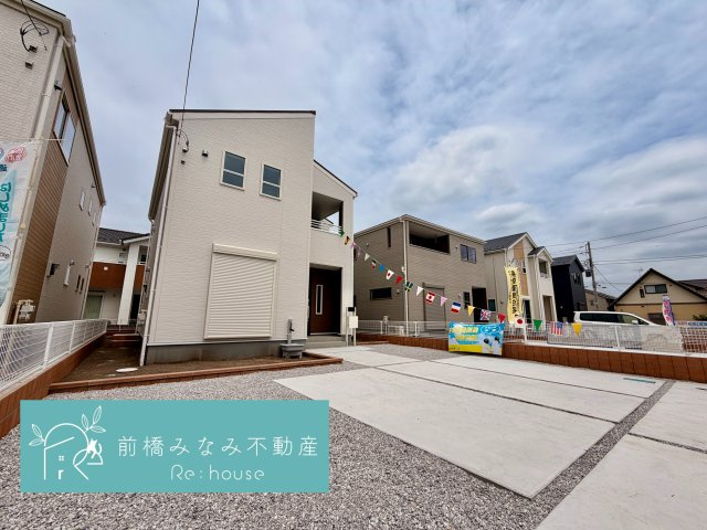 【新築】高崎市新町第８　２号棟(全９棟)　リーブルガーデン　新築建売分譲の外観|外観もきれいです