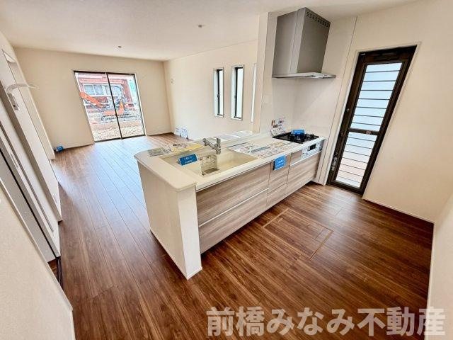 【新築】前橋市総社町植野第２　２号棟(全３棟)　リーブルガーデン　新築建売分譲のキッチン|お料理しやすいキッチンです