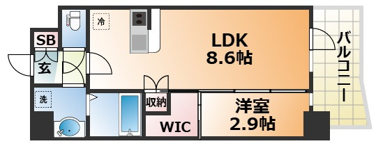 セレニテ神戸駅前アリエの間取り
