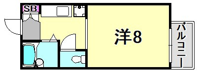 クァトルセゾン六甲道の間取り