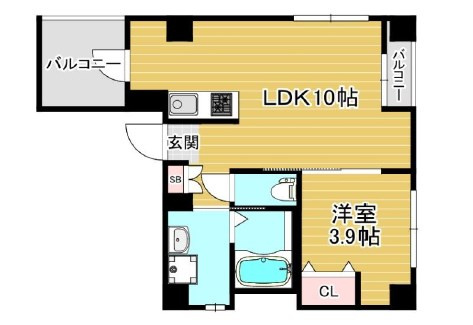 SDグランツ神戸西元町の間取り