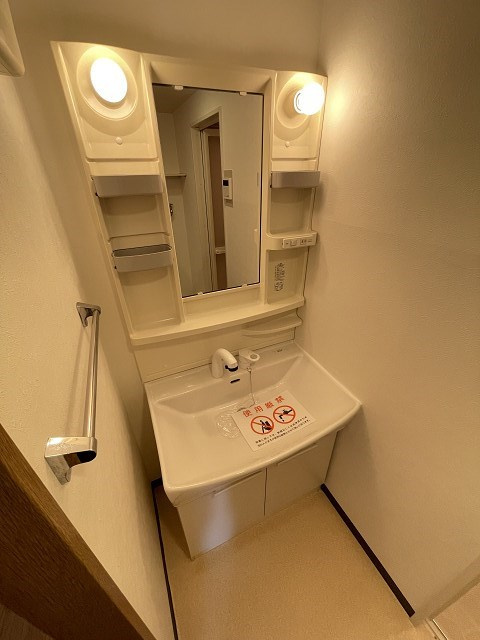 グレンツェント甲東園の洗面所