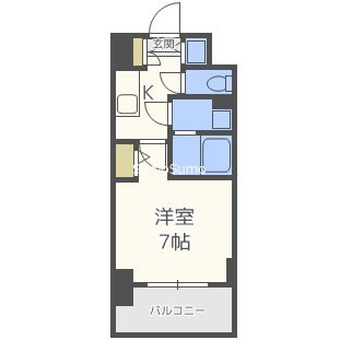 エスライズ難波EASTの間取り