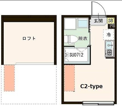 ハーモニーテラス春日町Ⅳの間取り|間取りです。