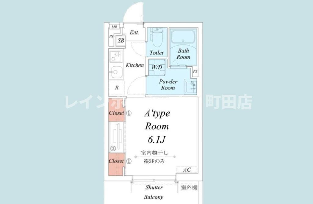 リブリ・中央林間※初期費用分割あと払いサービス利用可能の間取り