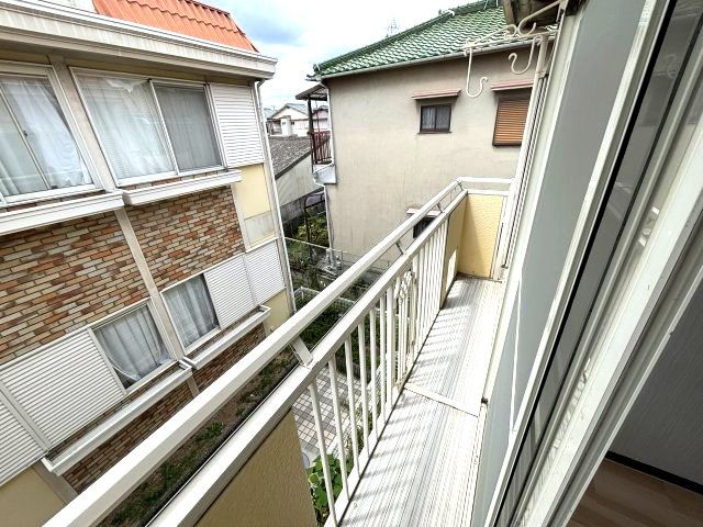 しまハイツのバルコニー