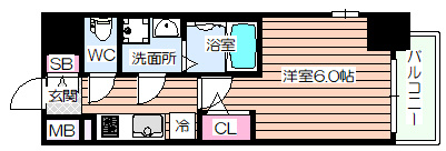 【間取り】 | JMFレジデンス海老江