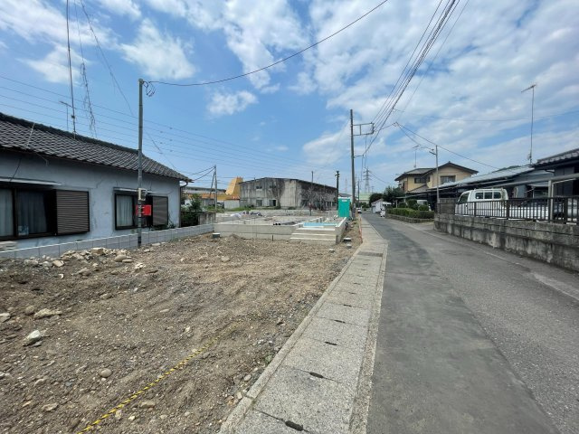 新築戸建・新築建売　足利市今福町第2　三重小学校・第一中学校の前面道路含む現地写真