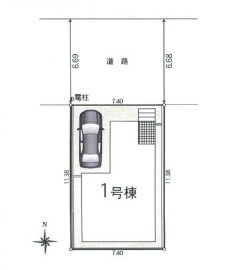 【区画図】 | クレイドルガーデン柏原市田辺第５ | 区画図