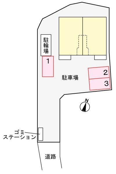 千里パークウェイⅡの区画図