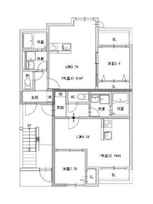 【間取り】 | Riva（リーヴァ）春日光町　★プライスホームなら仲介手数料が割引価格です！★