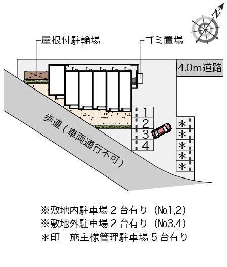 レオネクストソレーユ東大沼の区画図