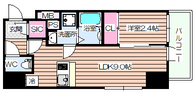 【間取り】 | エスリードレジデンス大阪福島フロント