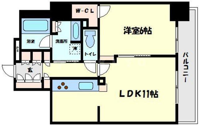 ブランズタワー・ウェリス心斎橋NORTHの間取り|ブランズタワー・ウェリス心斎橋NORTH　間取り