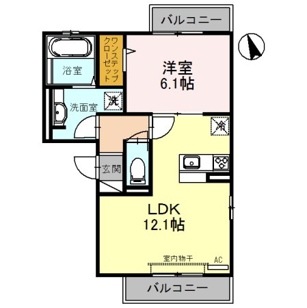 clochette立花の間取り