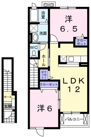 【間取り】 | カーサ　プラシードⅡ番館