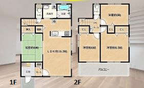 伊勢原市小稲葉　中古一戸建ての間取り|間取図