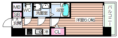 【間取り】 | エスリードレジデンスグラン大阪福島ノース