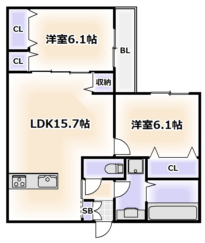 ザ・バンダイの間取り