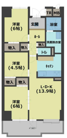 【間取り】 | ☆ｴﾝｾﾞﾙﾊｲﾑﾘﾊﾞ-ｻｲﾄﾞ高槻