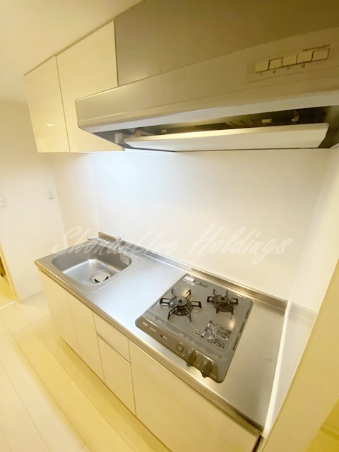 藤沢市大鋸２丁目の賃貸マンションのキッチン|二口コンロ付きキッチン♪