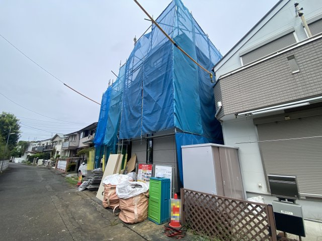 新築戸建て　清瀬市野塩14期の前面道路含む現地写真