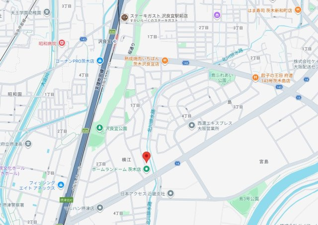 【地図】 | ハックベリー茨木南