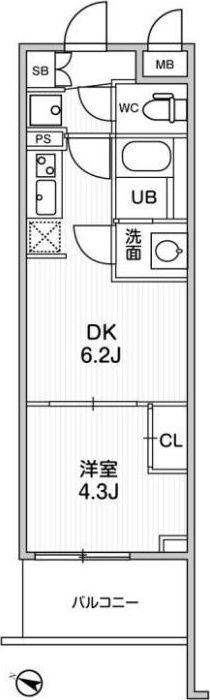 LIMERESIDENCE HIKIFUNEの間取り