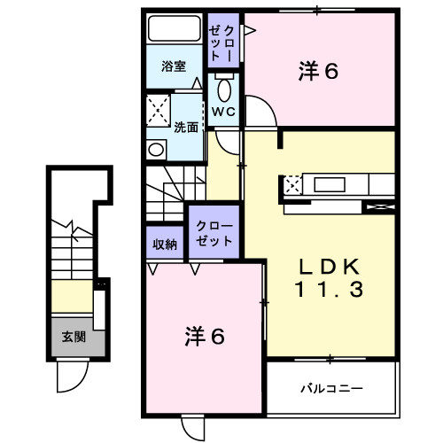 ヴィサージュの間取り