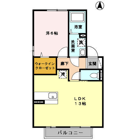 アンプルール　B棟の間取り